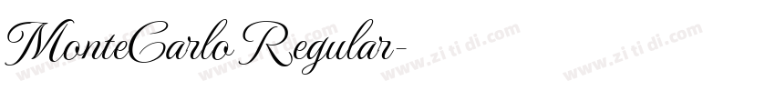 MonteCarlo Regular字体转换